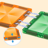 Magnetic Tiles For Kids Color Glue Painting Building Blocks DIY Toys Magnetic Tiles Art Creative Sets